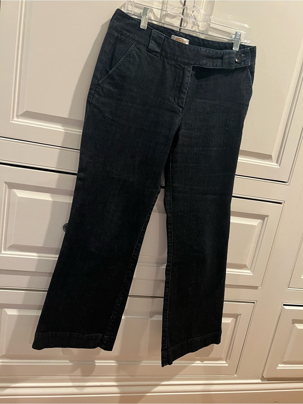 Talbots Trouser Dark Blue Jeans with Button Waist
